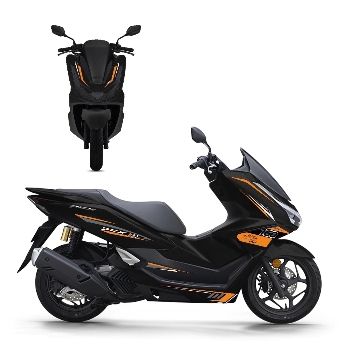 PCX (JK05/KF47) VERG KTC RACING オレンジ色 Amazon | Aleyar PCX160 2025 jk05 kf47 pcx 2025年 バイクシール