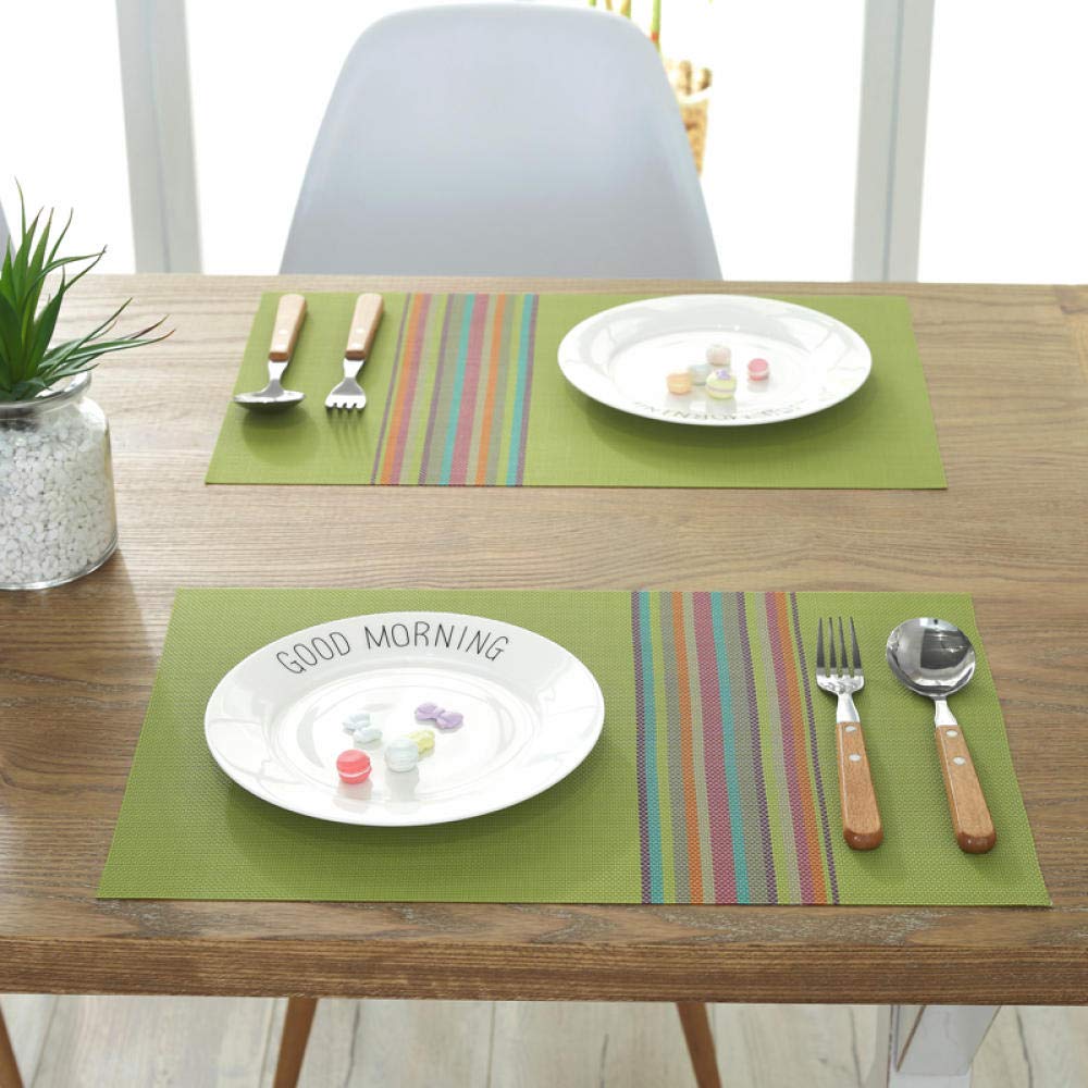 Sottobicchieri in Silicone, Tovaglietta for Esterni, tovaglietta for Tavolo da Pranzo for Bambini, Isolante in PVC - Grove Grey(4 Woven Black Coffee)