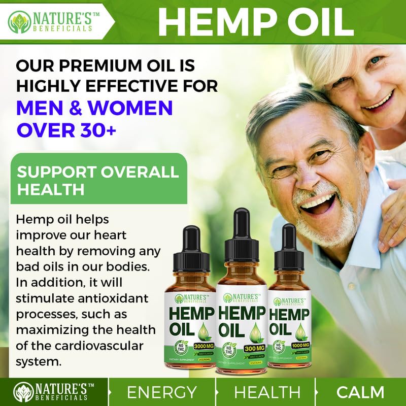 Nature's Beneficials Organic Hemp Oil Extract Drops