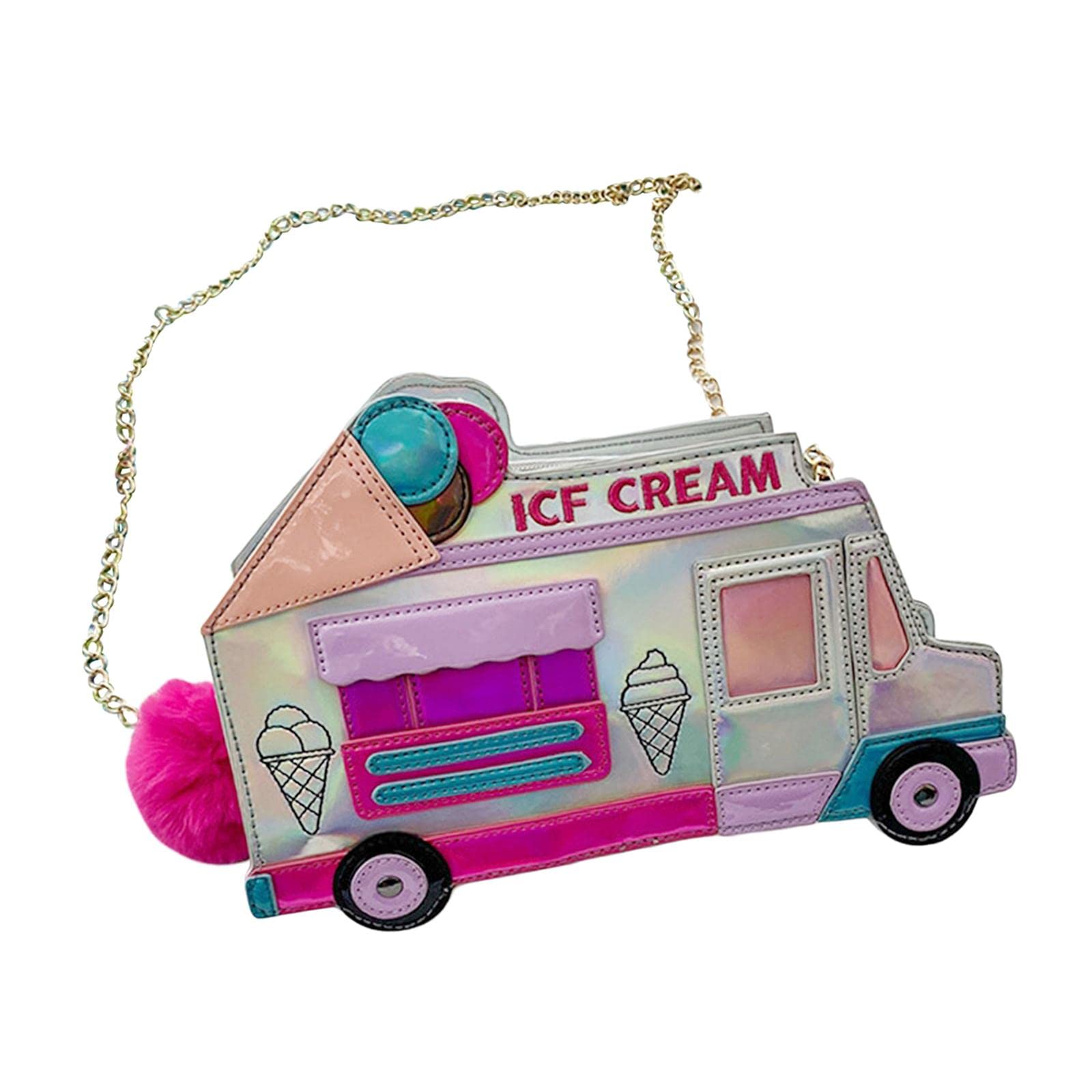 Ice Cream Car Shaped Shoulder Bag Shopping Bag Cosplay Satchels Chain Bags-image-43