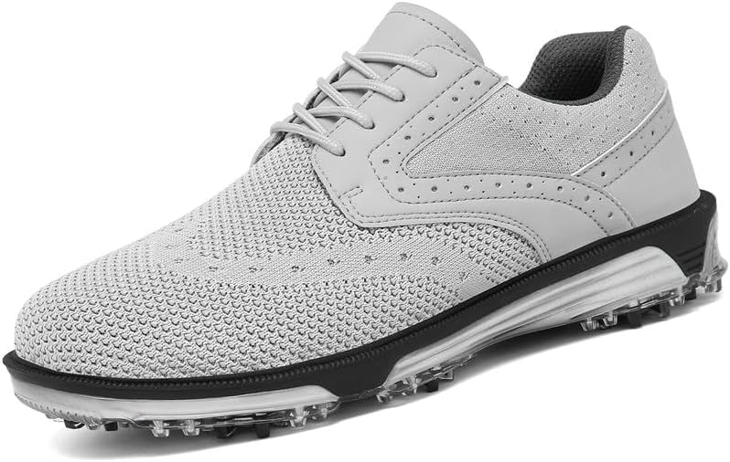 ULTIANT Men's Golf Shoes Fixed Nailless Sole Lightweight Breathable Spikeless Outdoor Footwear Size7.5-13 - Image 4