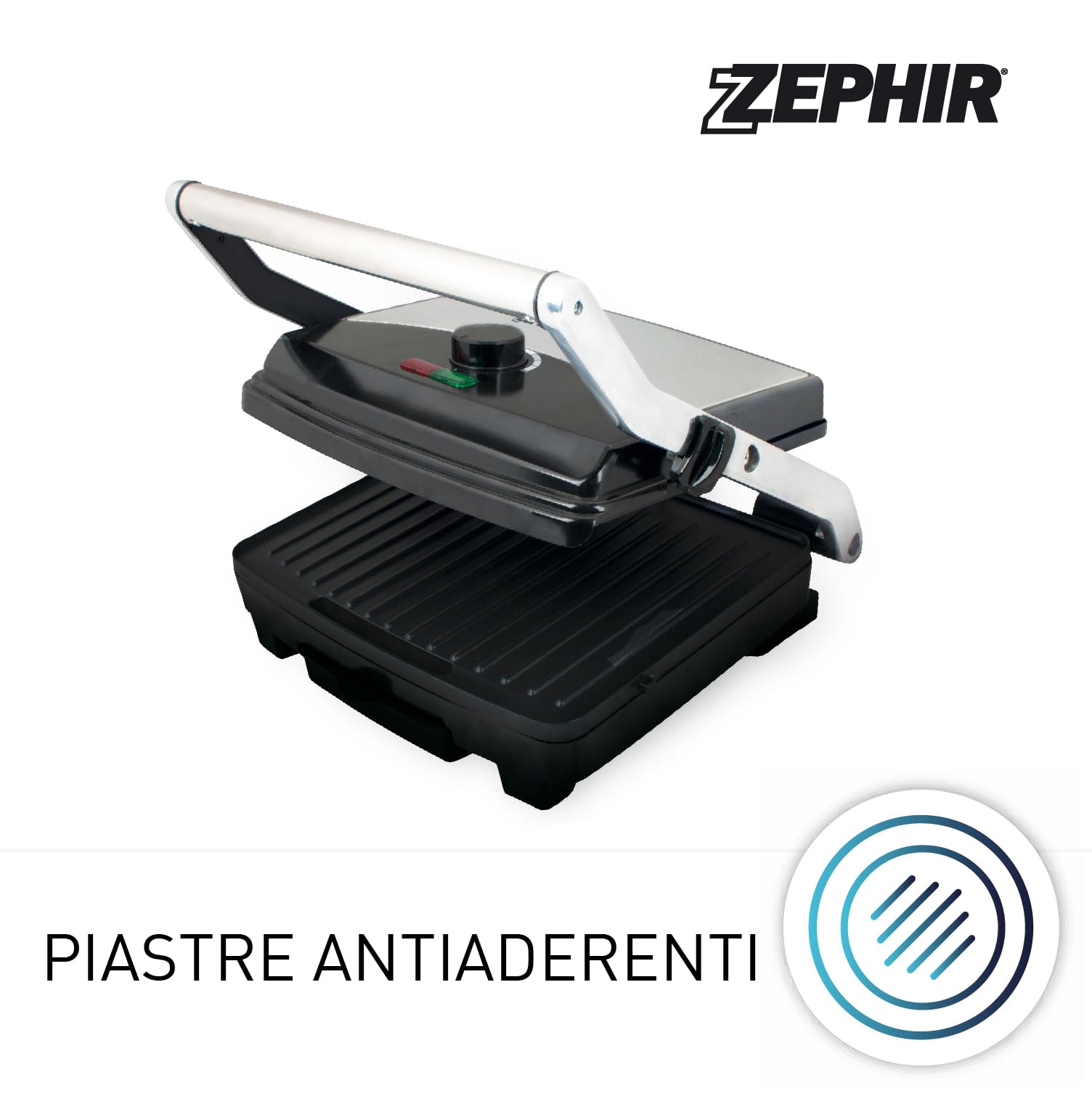 Zephir ZHC655 750W Bianco barbecue e bistecchiera