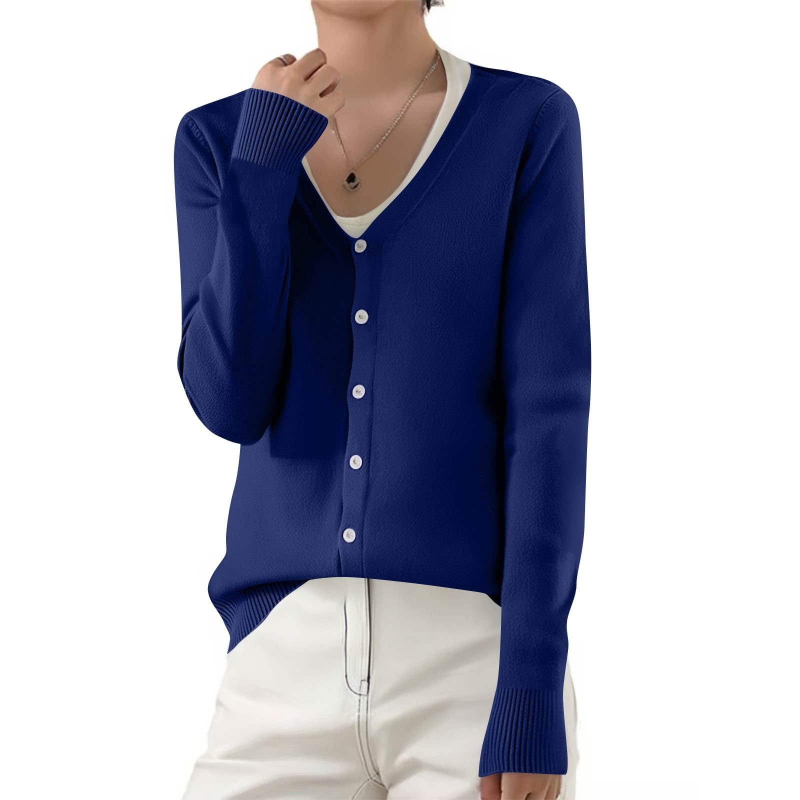 Sweaters for Women 2025 Fall Cardigan Sweaters Lightweight Long Sleeve Button Up Knit Tops Winter Fashion Clothes