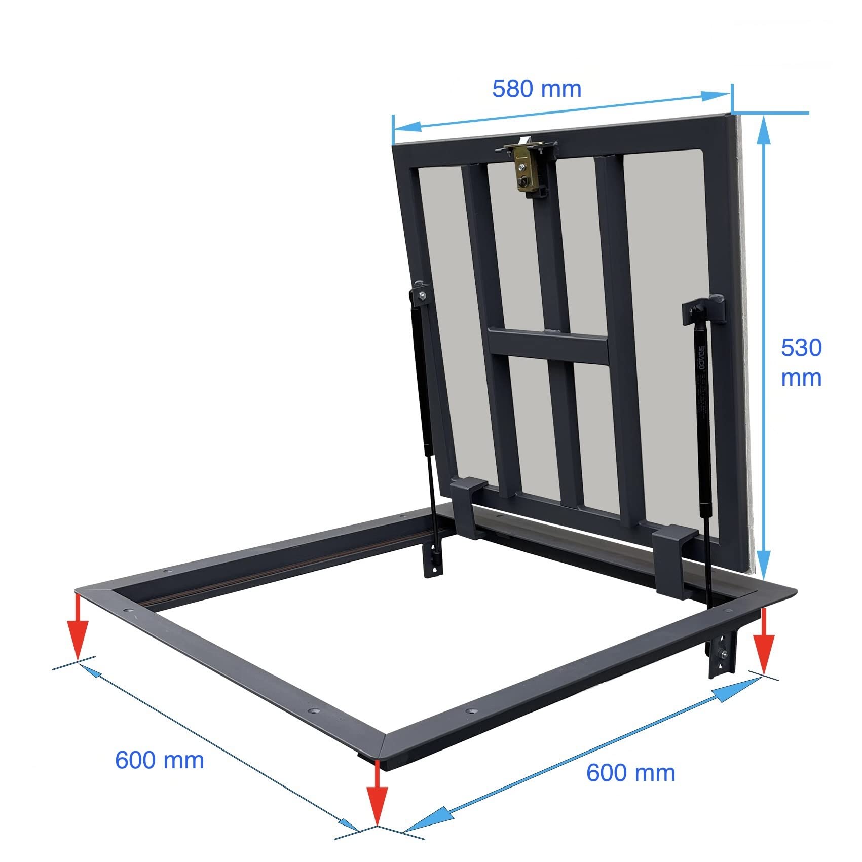 BAZO VLOERLUIK 600 X 800 X 22MM 90MM PS - St. Middelkoop