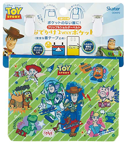 スケーター おでかけポケット ポーチ ポシェット ショルダーベルト付 2WAY トイ・ストーリー ディズニー 縦11×横14×マチ3cm ODKP2