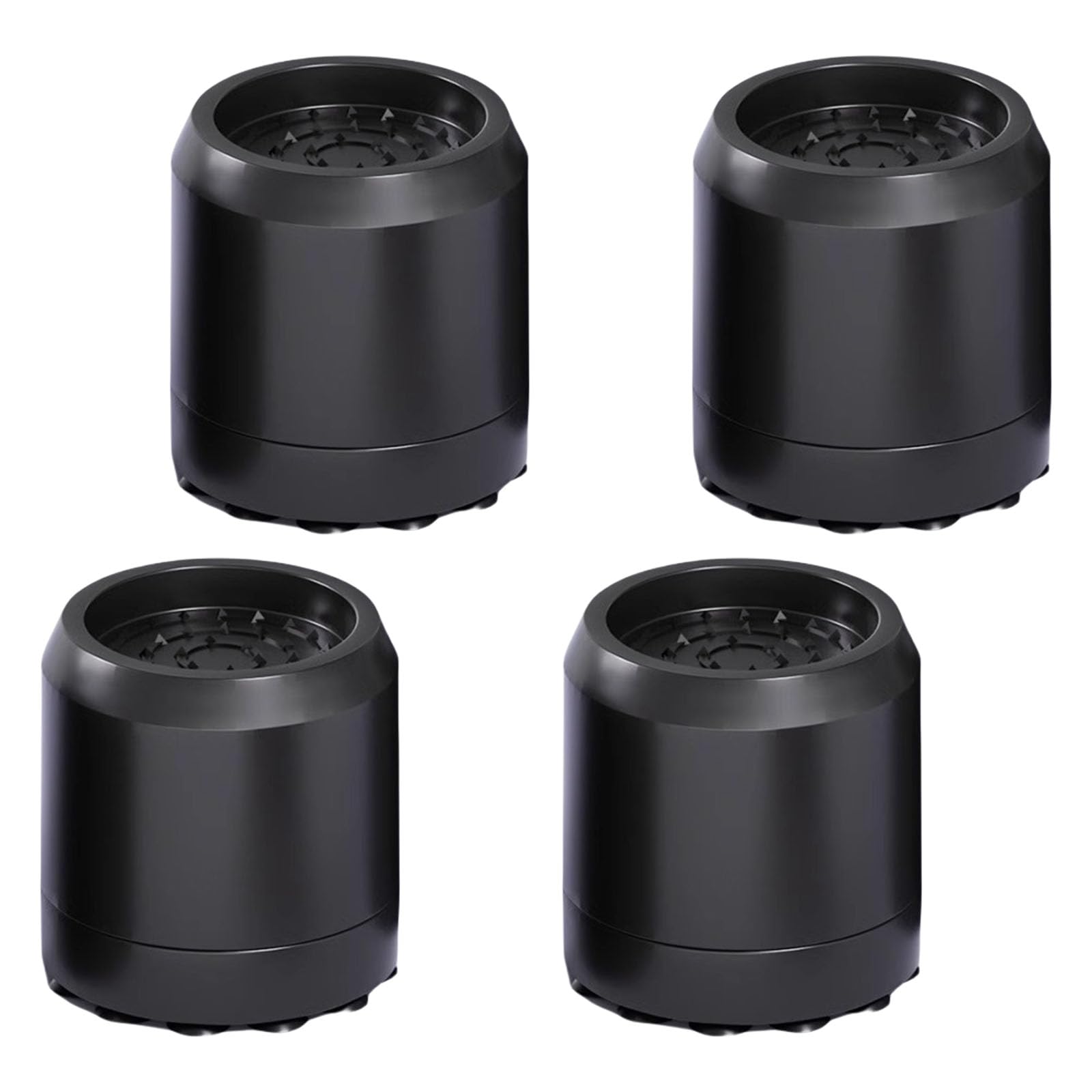 Uqezagpa Black 4Pcs Heightening Washing Machine Shock Absorbers Feet Anti Vibrations Washer Pads To Reduce And Protect Floors Rubber Washing Machine Stabilizers