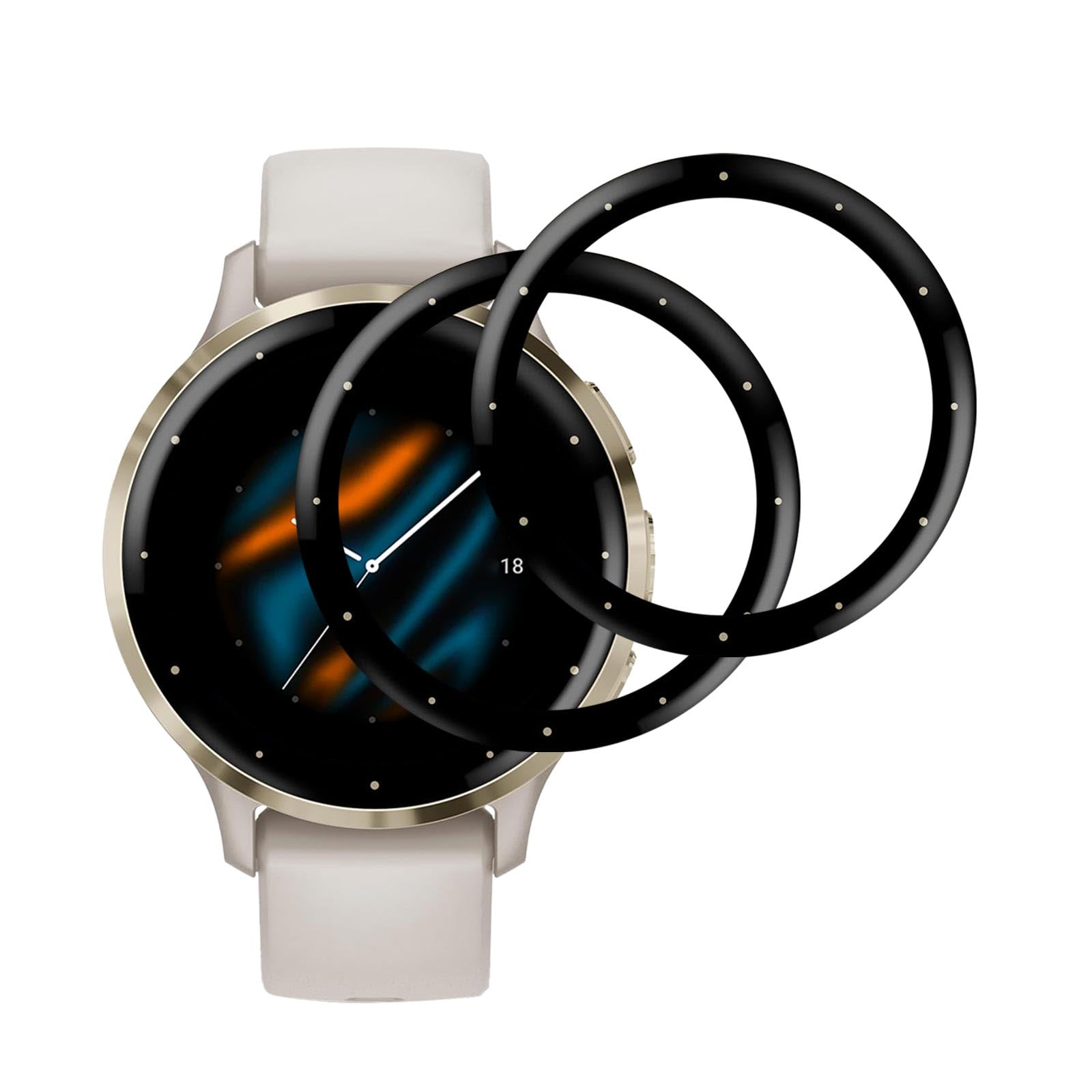 Cable Leader 2 Stück für Panzerglas für Garmin Venu 3s/Venu 4 41mm Schutzfolie, Frei von Kratzern Splitterfest Dauerhaft HD-Klar Kristallklar 100% Touchgenauigkeit Venu 4 41mm Displayschutzfolie