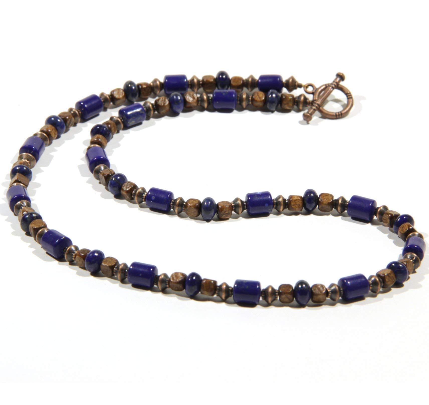 Collier en lapis lazuli pour hommes et femmes CHNA06-19