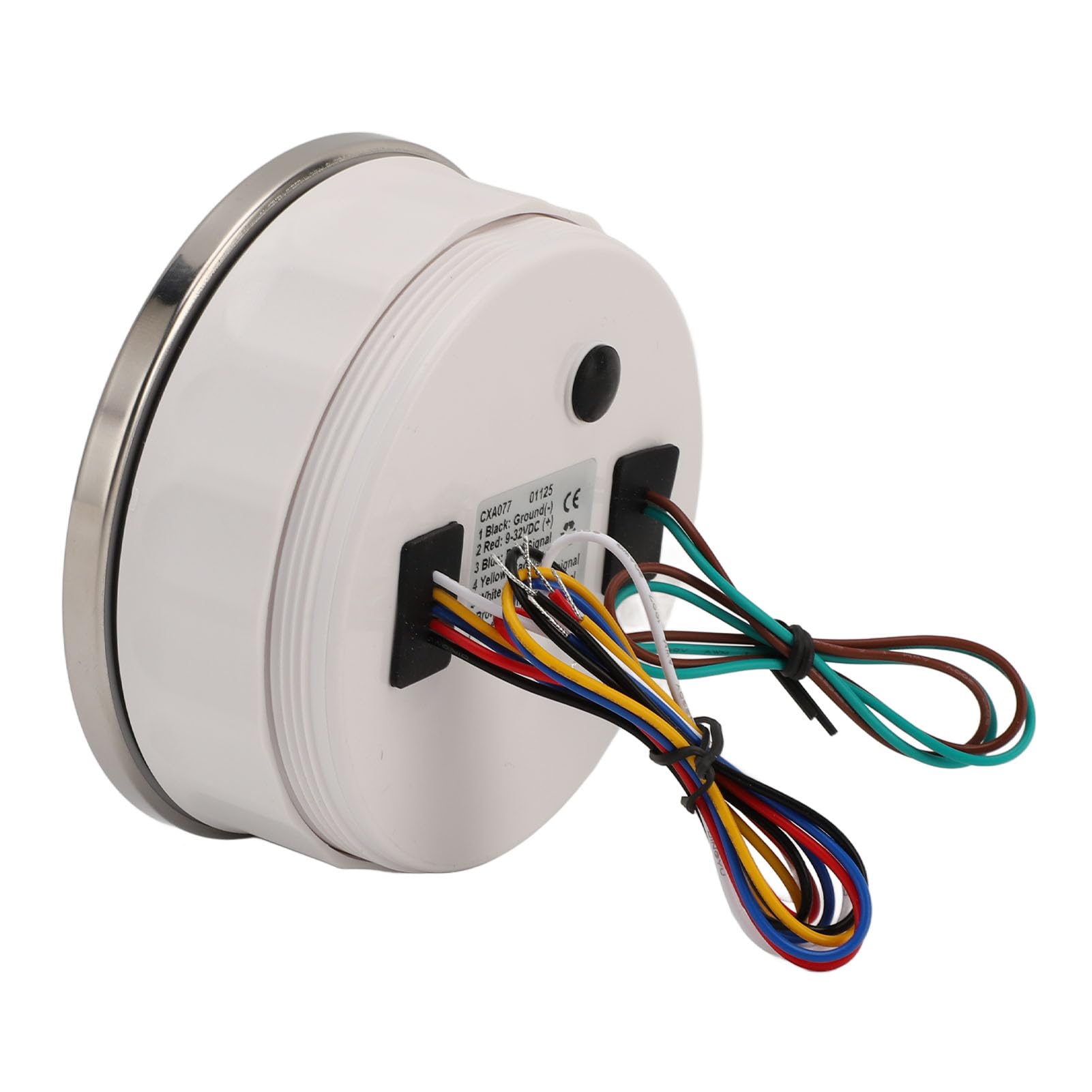 Dilwe Tacómetro Eléctrico 3 en 1, Tacómetro de Metal, Presión de Aceite, Medidor de Temperatura del Agua, 8000 RPM, 0 a 10 Bar, 104 a 248 ℉, 7 Colores Retroiluminados para RV, Yate, Camión, Barco