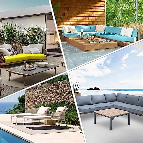 AERTMS Custom Outdoor Garden Bench Cushion, Personalized Waterproof Bench Cushion for Garden Furniture, Patio Seat Pad Cushion 2 or 3 Seater, Any Size(5cm) - Cosy Home Interiors AERTMS Custom Outdoor Garden Bench Cushion, Personalized Waterproof Bench Cushion for Garden Furniture, Patio Seat Pad Cushion 2 or 3 Seater, Any Size(5cm) - Image 6