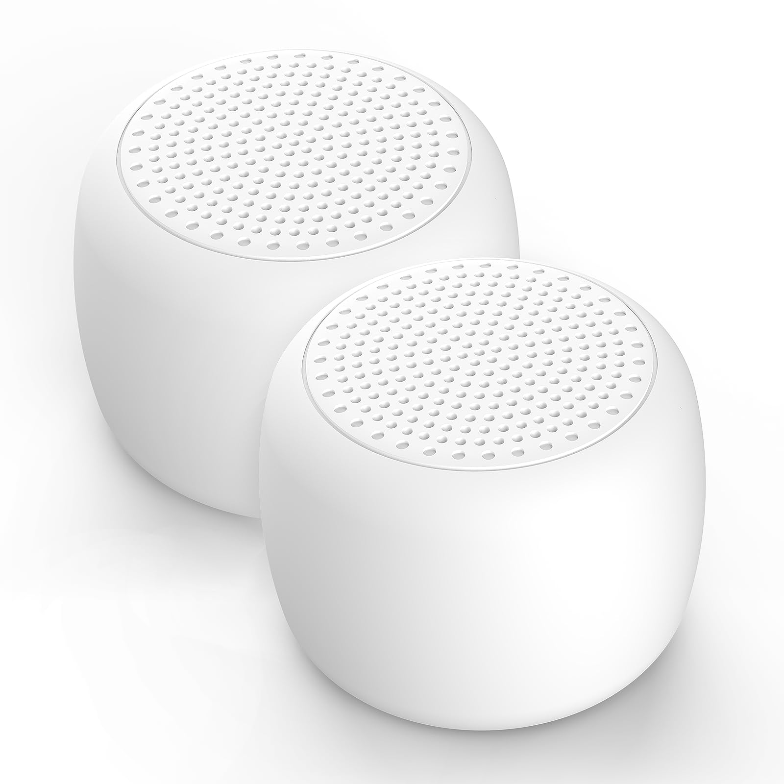 White Noise Machine Babelio Mini Sound Machine for Adults Kids Baby | 15 Non-looping Sounds | Timer | Easy to Pocket and Travel - White (Pack of 2)