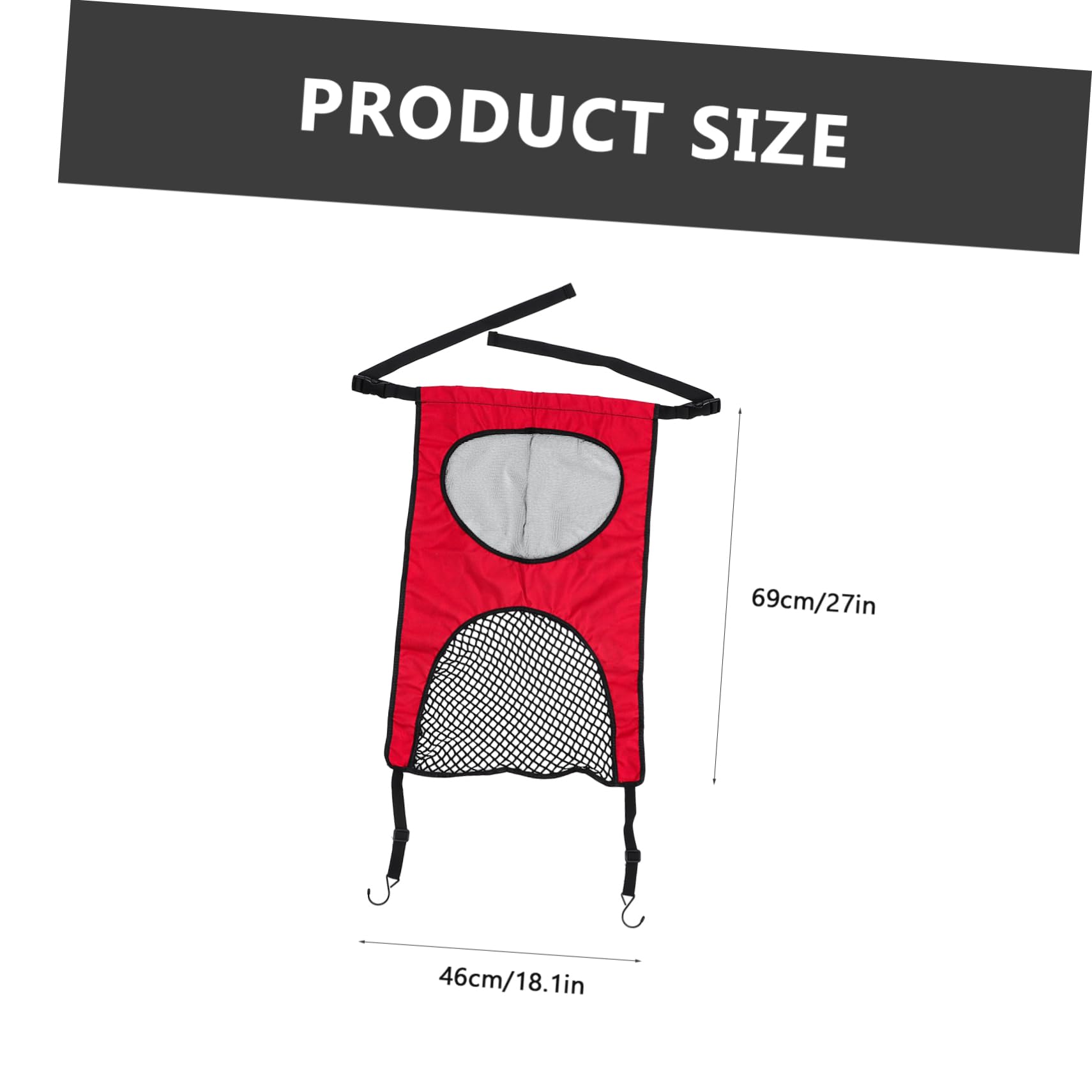 Garneck Nylon Pet Barrier Net for Car Durable Isolation Mesh Cover for Dogs Easy Installation Safety Driving Accessory for Car Travel and Pet Protection