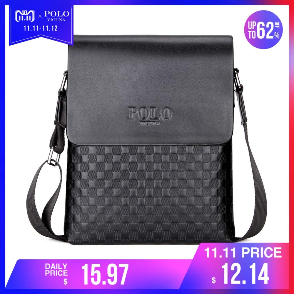 polo men's shoulder bolsa