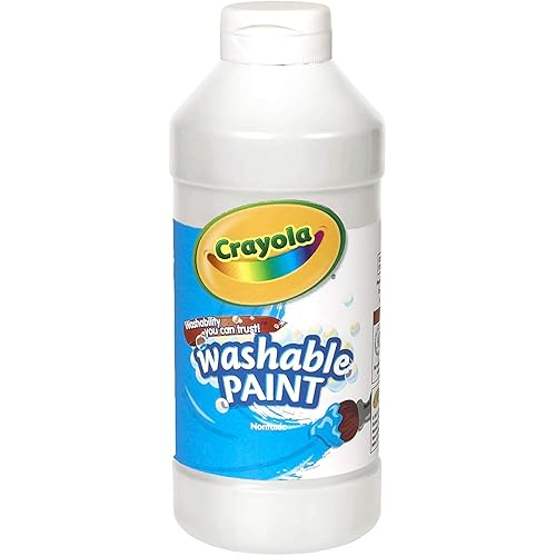 Crayola Washable Paint, White, 16 oz.