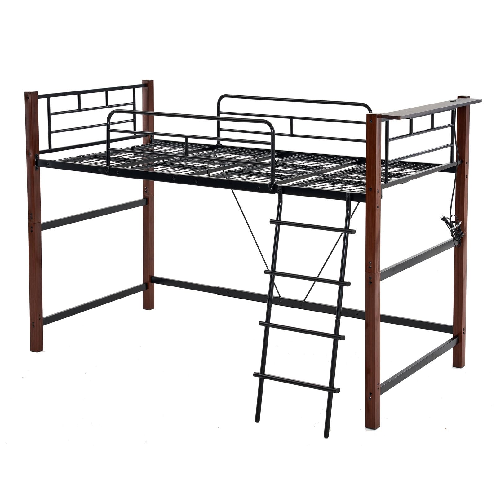 Amazon｜Wazukai ロフトベッド シングル 高さ130cm ミドルタイプ