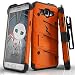 Galaxy J7 J700 2015 Case, Zizo Bolt Cover w/ [.33mm 9H Tempered Glass Screen Protector] Armor [Military Grade] Kickstand Holster Belt Clip