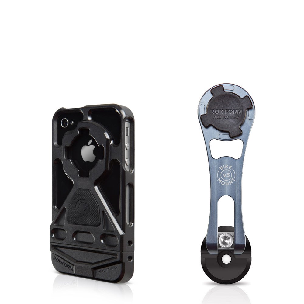 Rokform [iPhone 4/4s] Pro-Series Adjustable Aluminum Bike Mount / Holder & Protective Phone Case, Twist Lock & Magnetic Security