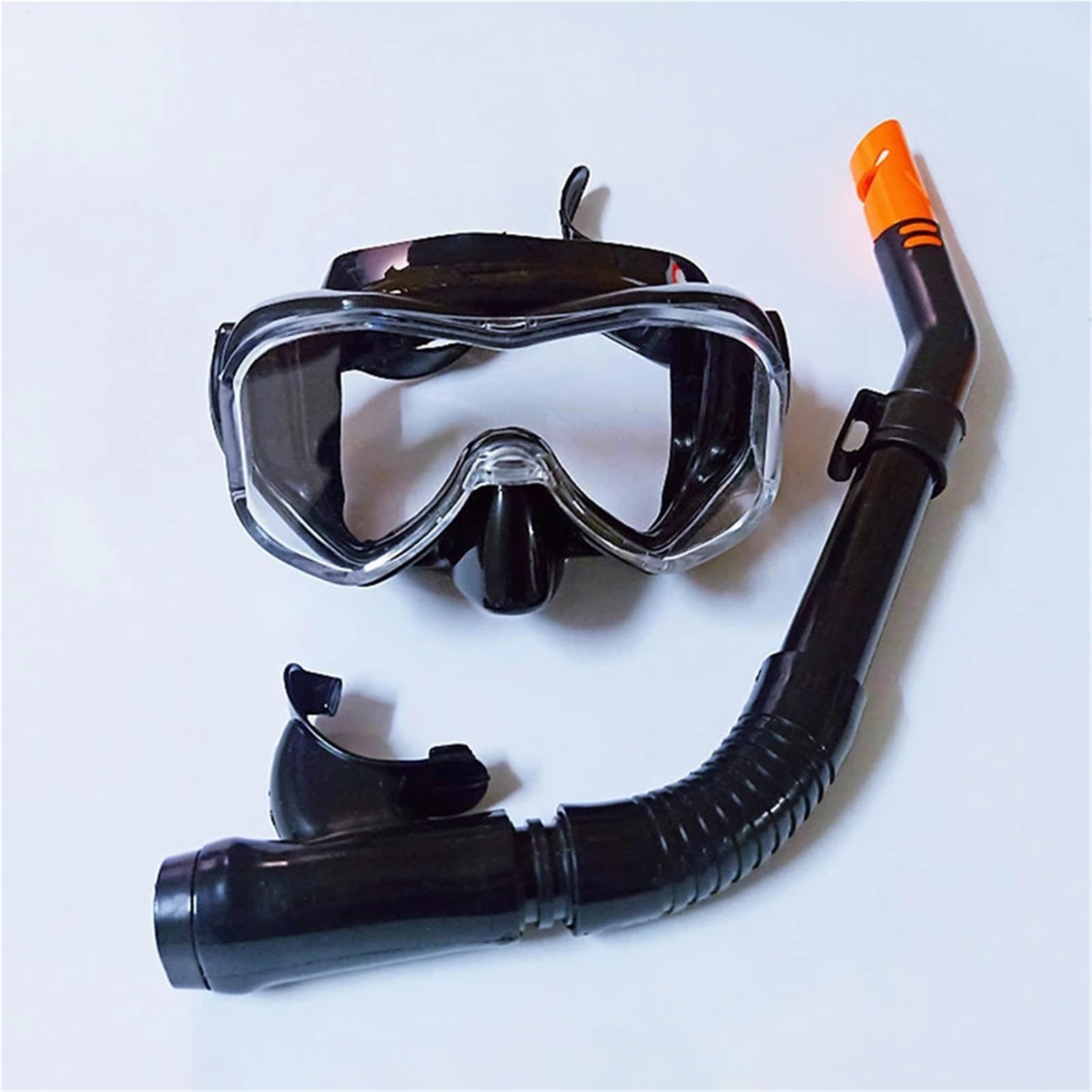 Maschera Subacquea Set da Snorkeling Maschera Integrale Occhiali da Sub Attrezzatura Muta da Sub Vetro temperato Completo Immersione a Secco Maschera da Snorkeling(Yellow)