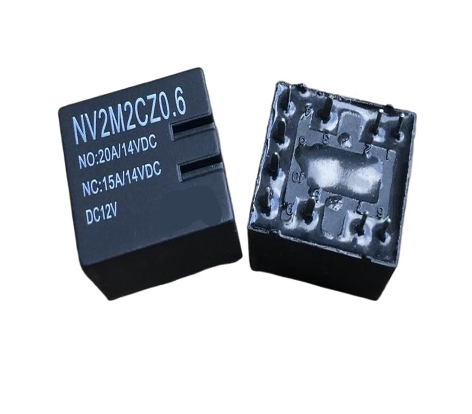 Yzwrwrmktb One Color 1Pc Nv2m2cz0.6 Dc12v (Kd-2C-12V-20A) Relay 10Pins