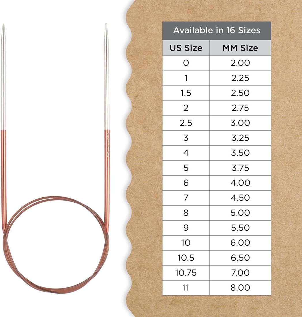 Knitter’s Pride Rosemist Fixed Circular Needles 16"" (40cm) – US Size 4 (3.5mm)