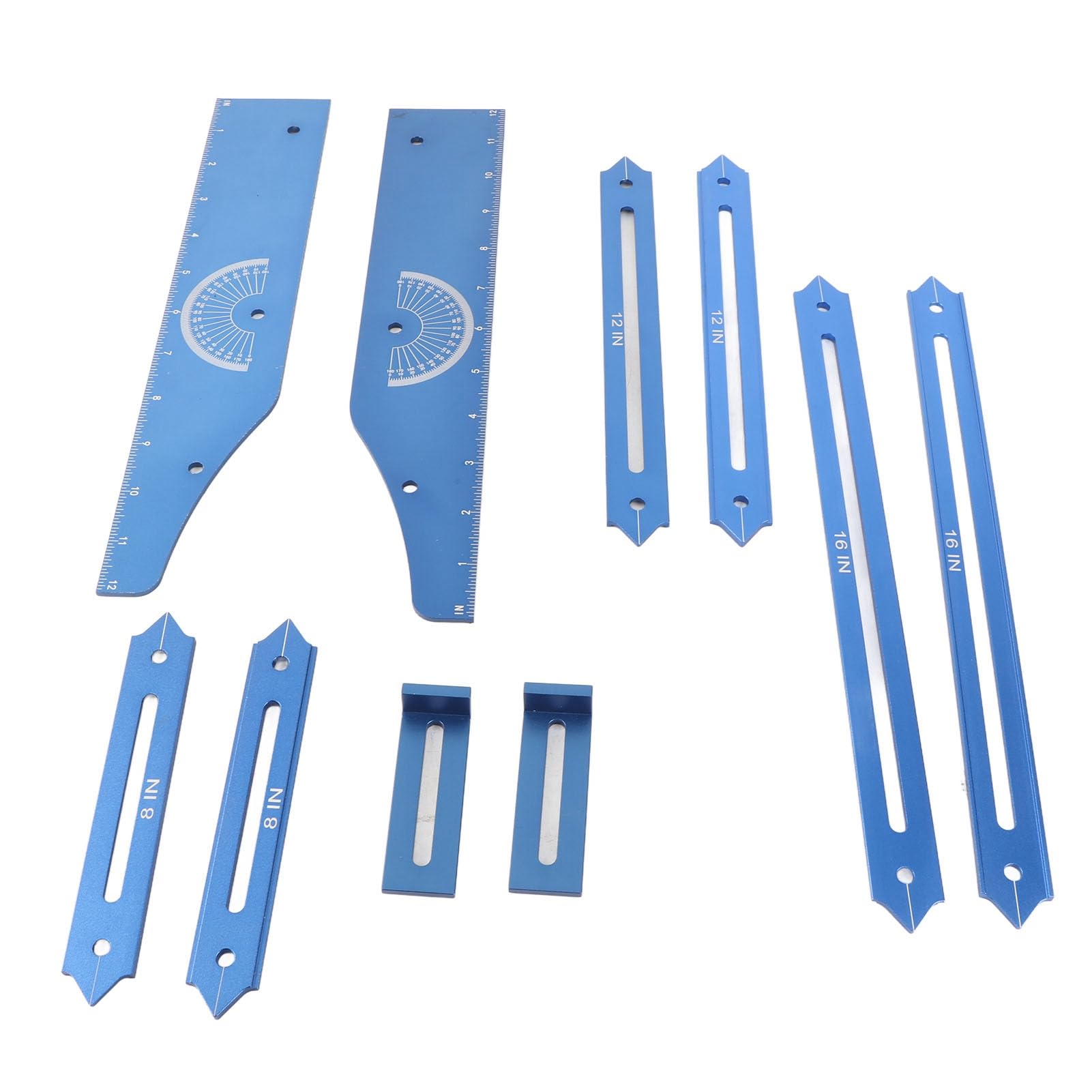 Szablon do stopni schodowych Regulowany przyrząd pomiarowy do stopni schodowych ze stopu aluminium z etui do dokładnego pomiaru długości i głębokości 20,3~142,2 cm