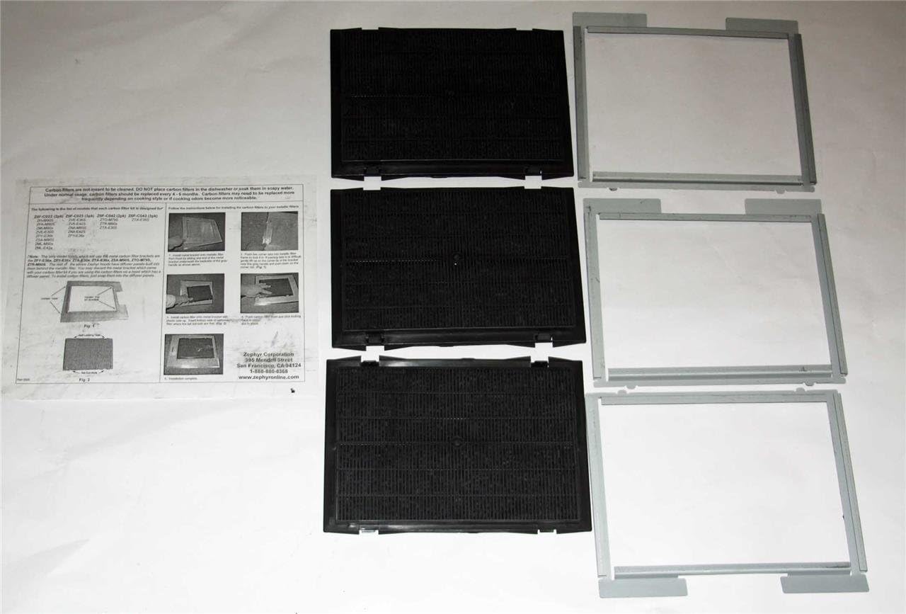 ZEPHYR Ductless Carbon Filter Kit 3 Pack for 36" Tamburo