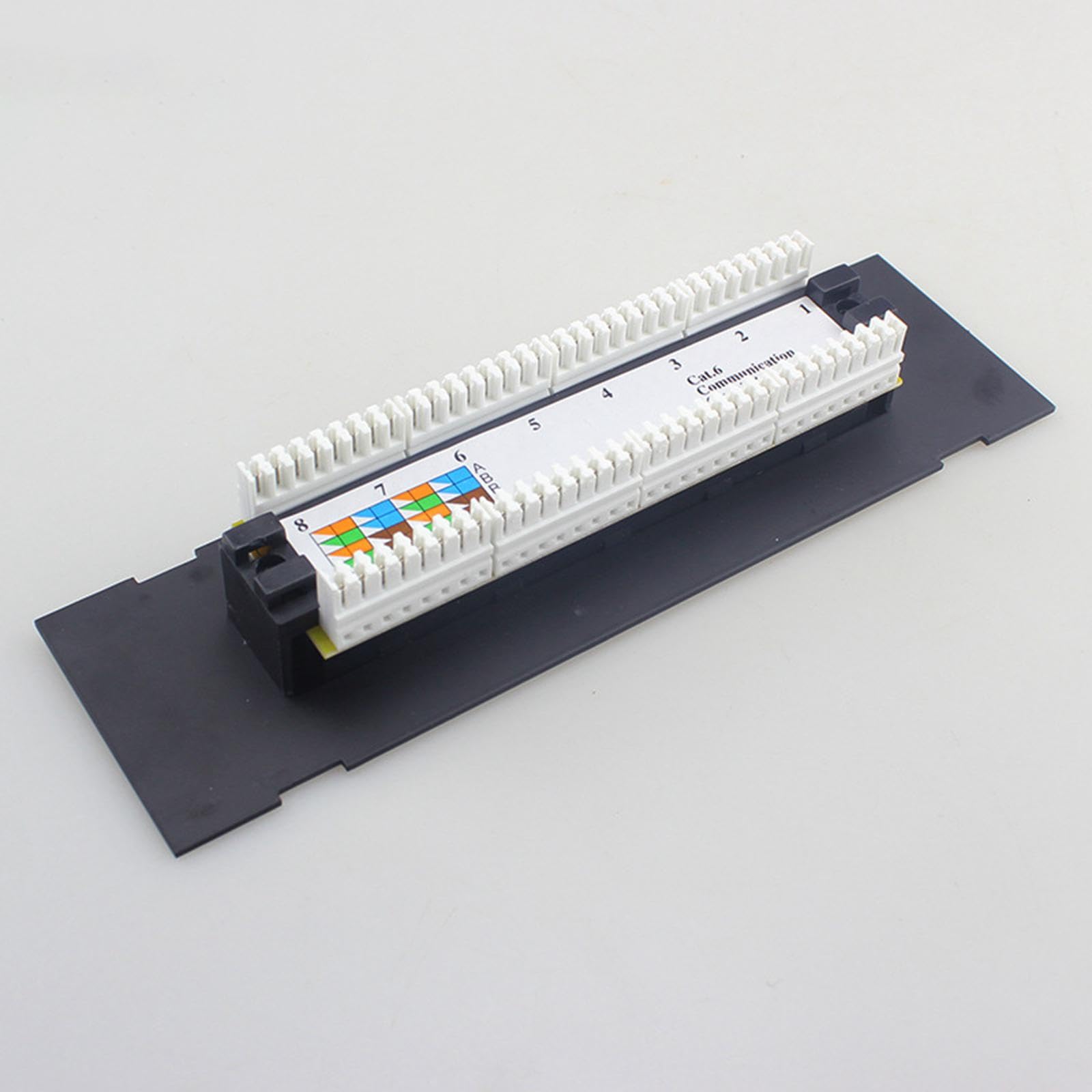 3 set di 8 porte schermate Patch Panel per Cat. 6 Gestione cavi ufficio facile da usare