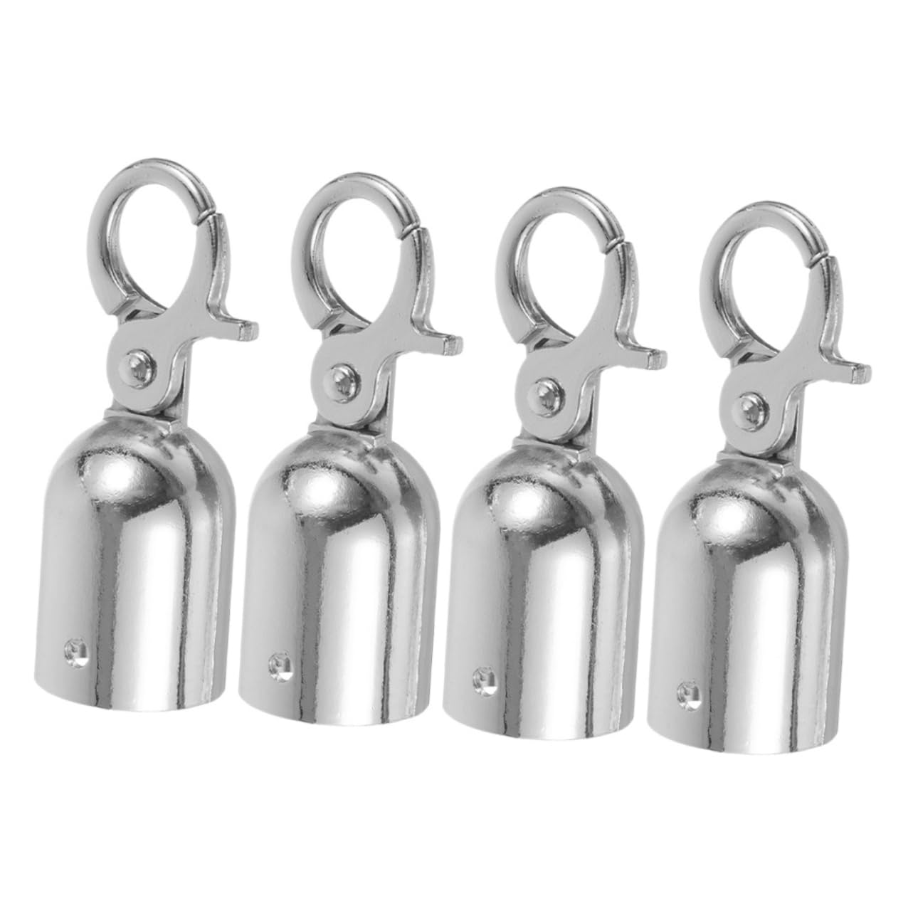 jojofuny 4pcs Rope End Caps with Hook for Barrier Ropes Guardrail Fittings and Queue Dividers Easy Installation and Versatile Use for and Decking Applications