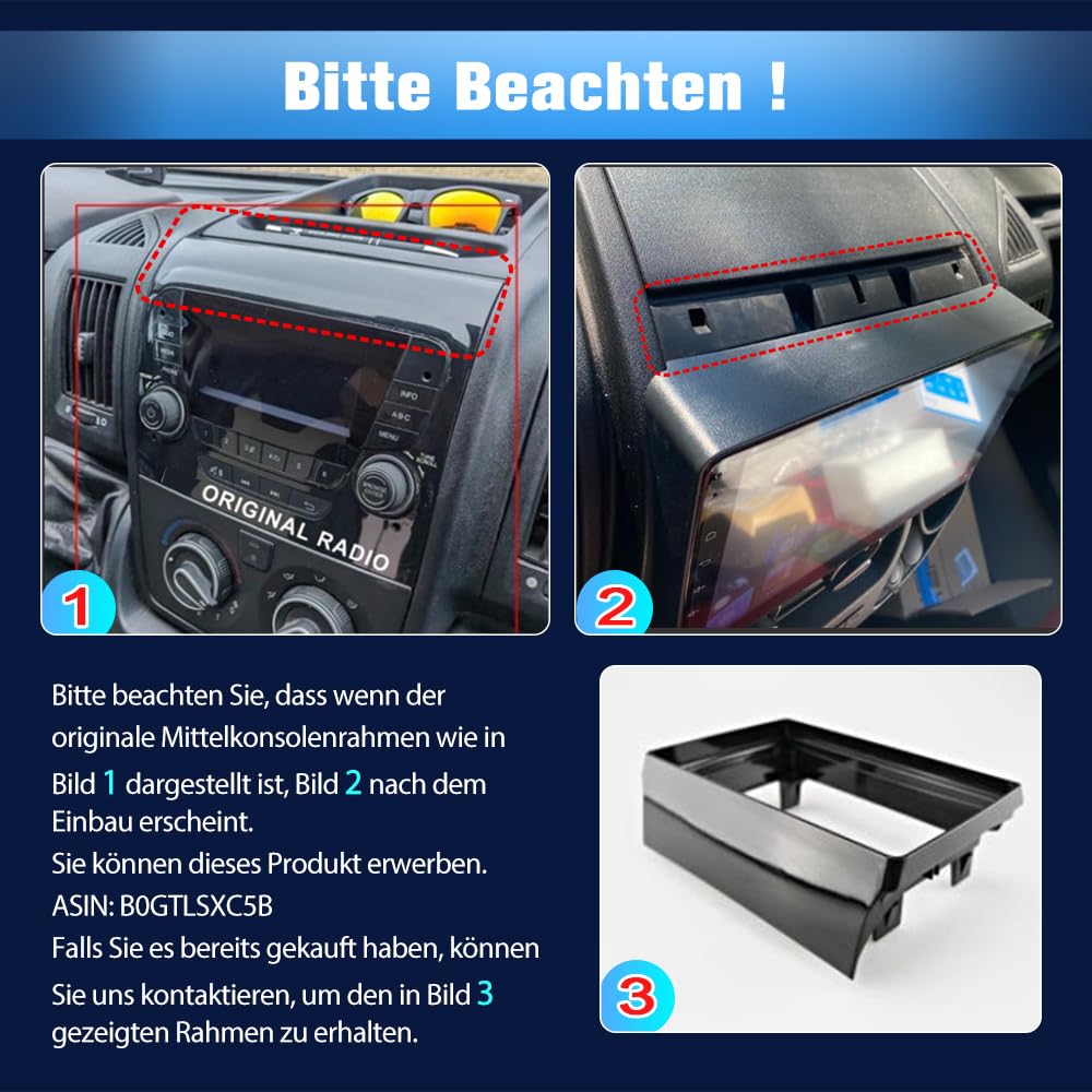 Junsun Android Autoradio für FIAT Ducato, Peugeot Boxer, Citroen Jumper (2006-2013), 6GB+128GB, 10.1 Zoll unterstützt 4G-SIM-Karte, CarPlay, Android Auto, FM Radio, Bluetooth, WLAN, Navigtion, SWC