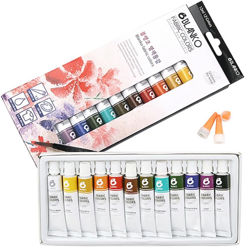 Blanko Fabric Colors Print 12ml 12colors