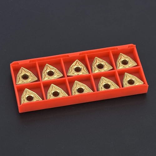 Miniatura 7 de Hoja de carburo CNC, 10 piezas de torno de torneado WNMG 432 / WNMG0804 insertos de carburo de acero inoxidable para precisión dimensional de