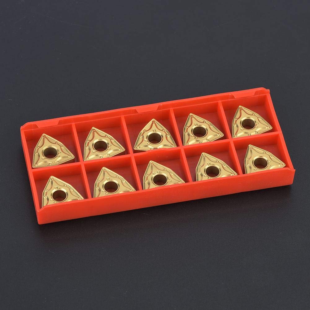 Lama in metallo duro CNC, utensile tornio 10PCS WNMG 432/WNMG0804 inserti in metallo duro in acciaio inossidabile per la precisione dimensionale della superficie lavorata