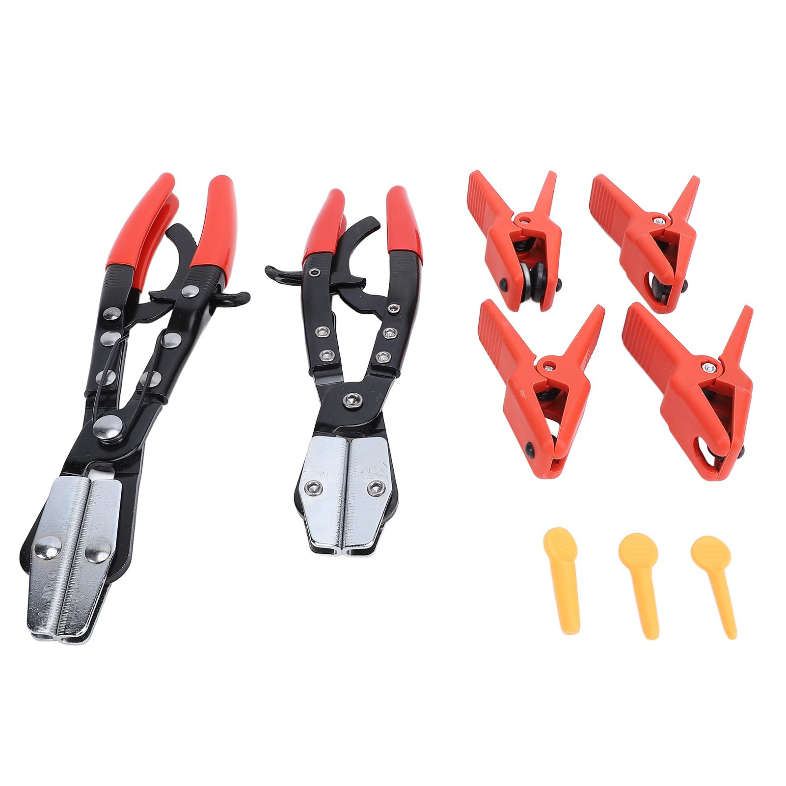 Alicates para manguera, alicates de metal para pellizco de manguera, juego de herramientas de abrazadera para mangueras de refrigerante de de radiador de coche