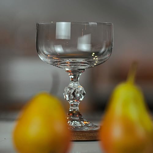 Miniatura 5 de HISTORY COMPANY City of Paris Crystal Champagne Cocktail Coupé - Juego de 2 piezas de inspiración vintage, para cócteles burbujeantes y artesanales