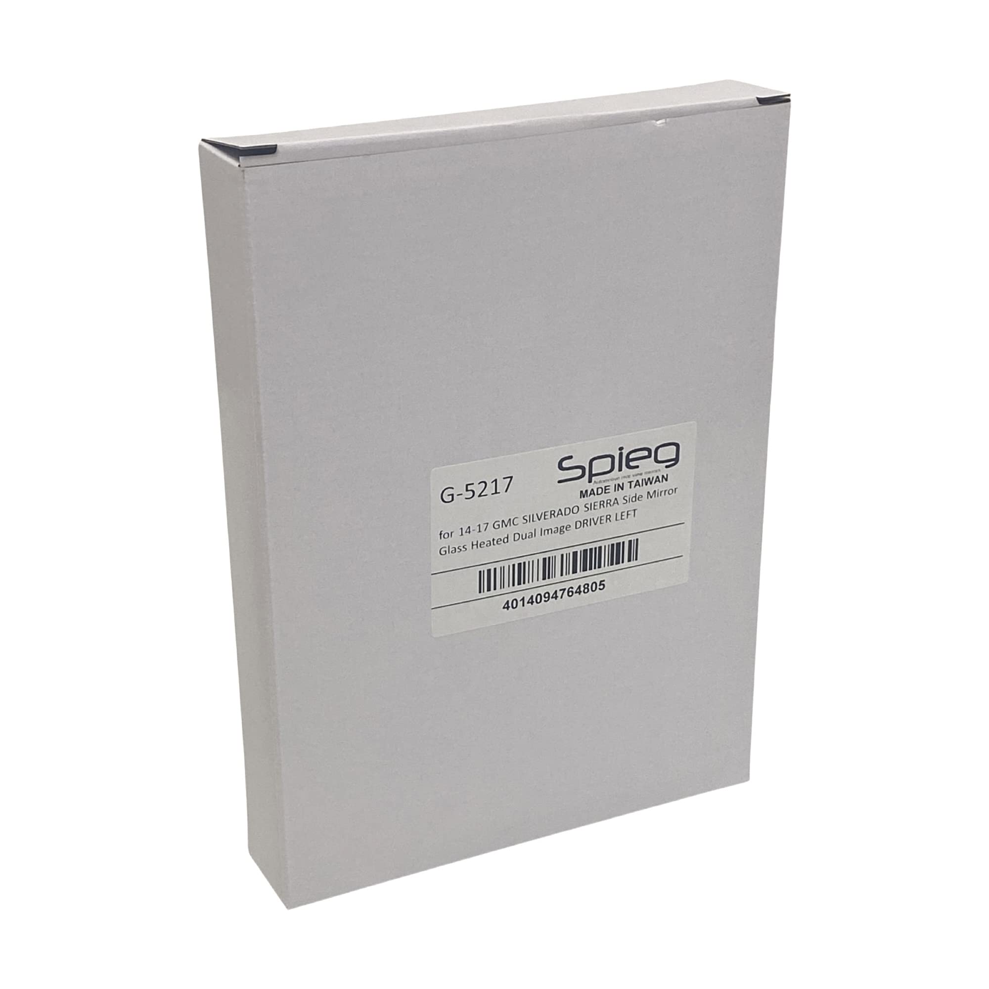 Driver Side Mirror Glass For Chevy Silverado 1500 2014-2019 - Heated Replacement With Backing Plate