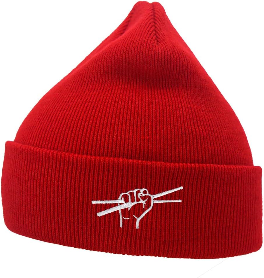 Mens Beanie Knit Hats Drummer Sticks Embroidered Unisex Casual Beanies Hats For Winter