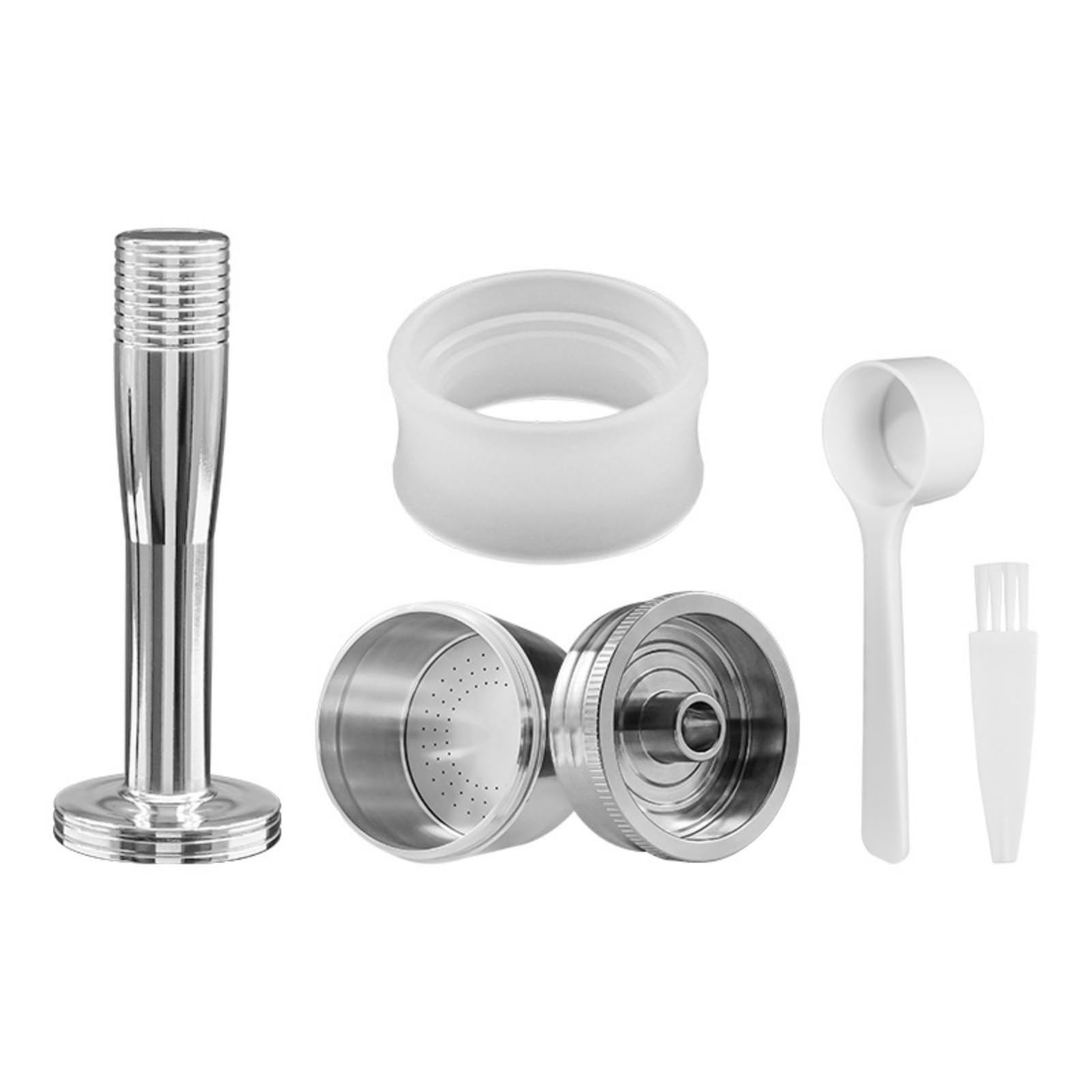 predolo Colador de Café Reutilizable Cápsula Espresso Filtro Recargable Acero Inoxidable Sustituye Desechables Ahorra Residuos, style to 3