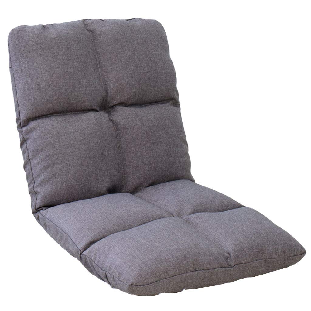 Generisch Silla de suelo plegable con respaldo de ventana de bahía, ajuste de 6 posiciones, diseño elegante, tela agradable para la piel y esponja altamente elástica para meditación, yoga, ocio,