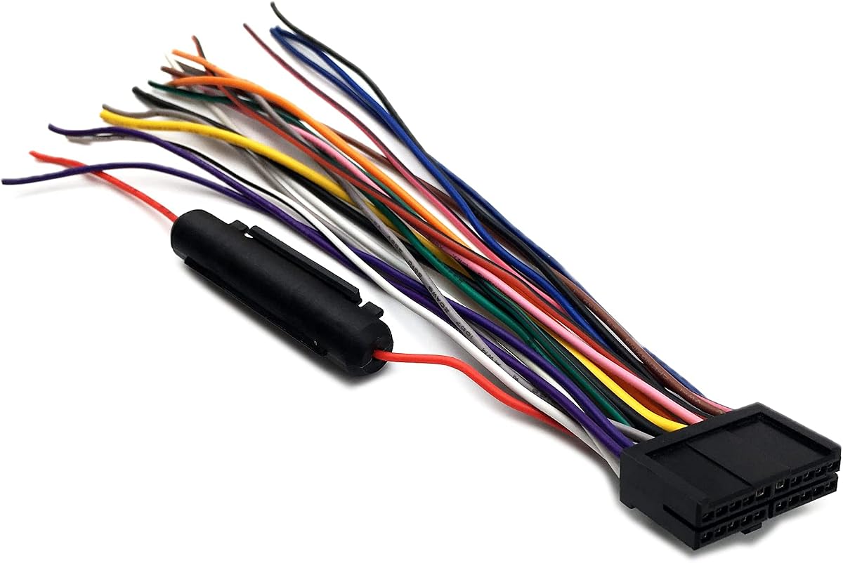 Car Radio Wire Harness Connector for Dual XDVD156BT, XDVD176BT, XDVD276BTCD DVD Receiver