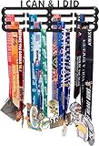 LISH I Can & I Did Medal Hanger Display - Runners Race Inspirational Marathon Medal Holder, Holds Up to 60+ Medals
