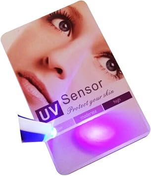 UV Intensity Testing Tools for Sunglass Testing Professional UV Test Card UVB Sensor UV Tester Detector Card Light Card