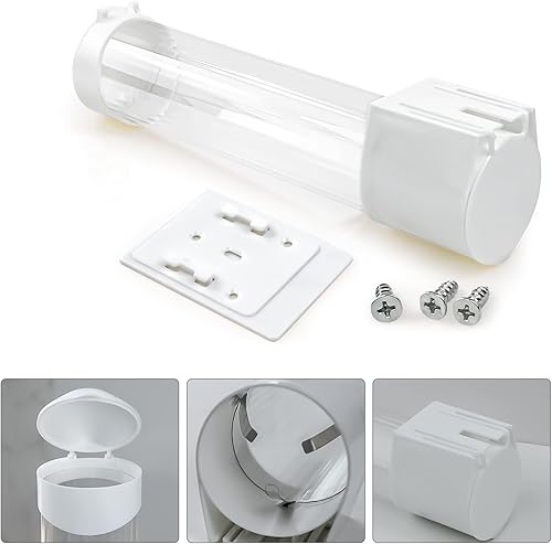 Miniatura 5 de Dispensador de vasos, enfriador de agua, soporte para tazas de 5 a 7 onzas, cono o fondo plano, montaje en pared de placa de pasta o tornillo,