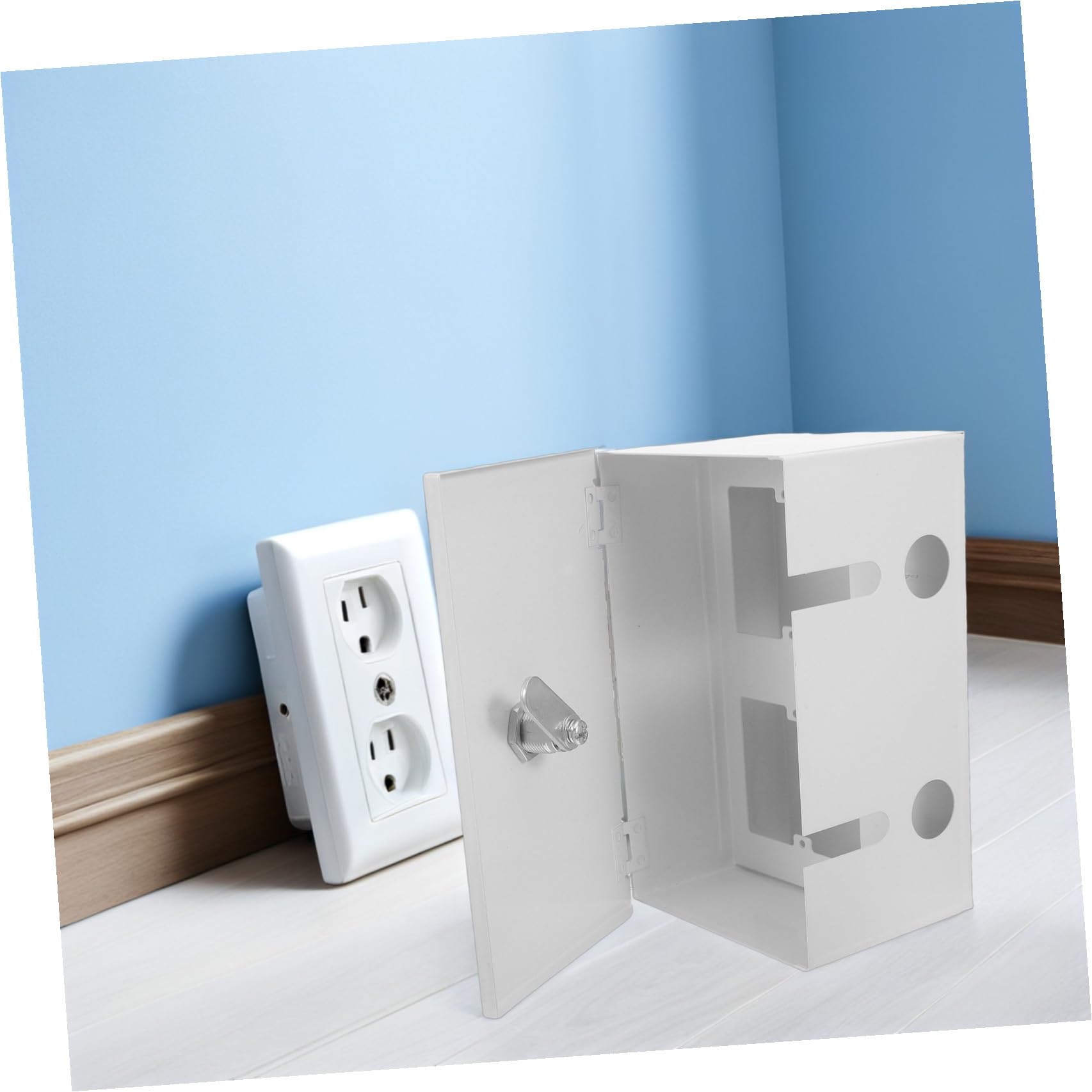 COHEALI Protezione Anti- Elettriche in Prese Inossidabile a Scatola Design Semplice Minimalista Spazi e