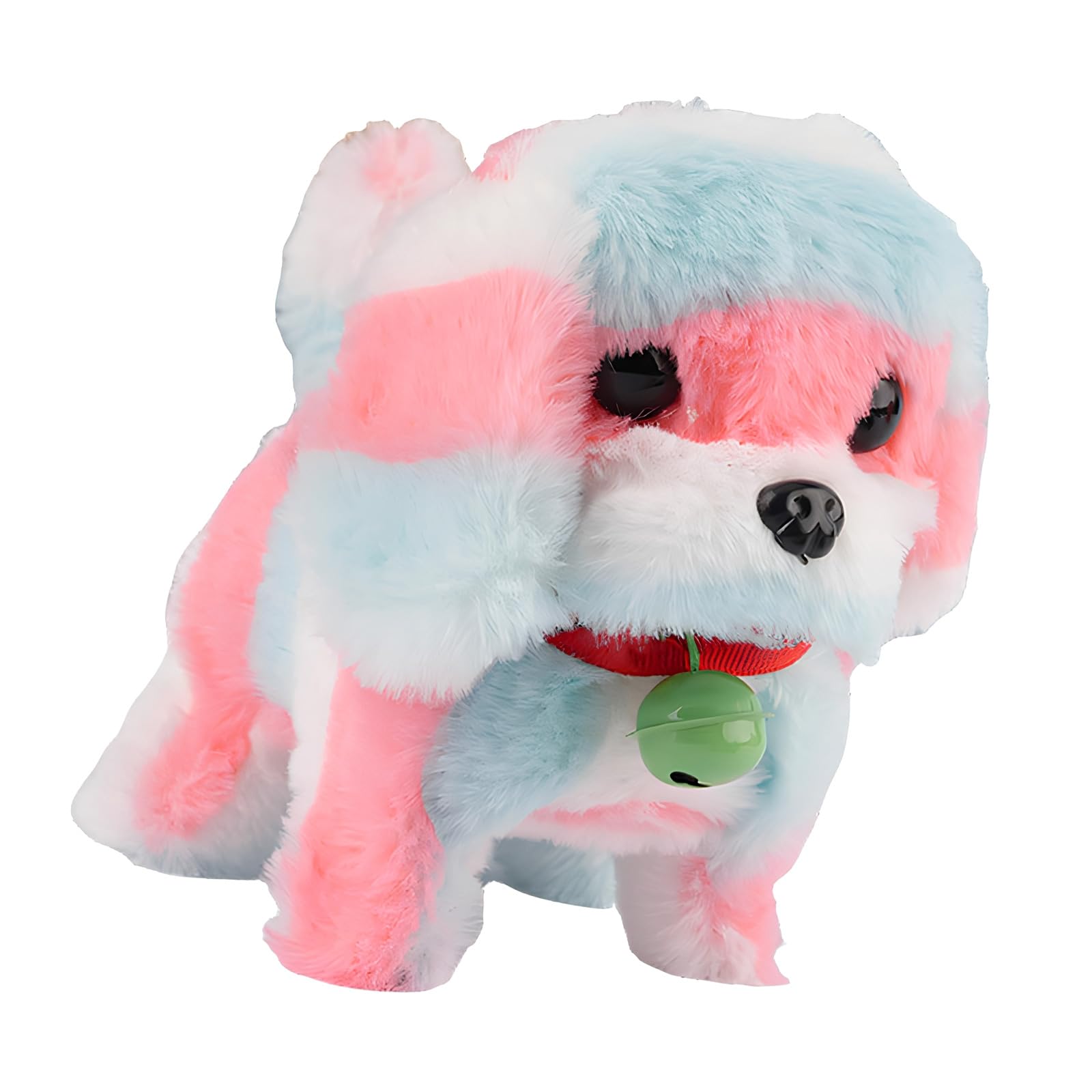 Cnrfeoap Interactive Electronic Plush Dog Comfort Toy with Natural Sounds and Life Like Movement for Toddler Indoor Entertainment Talking Walking Dog Toy