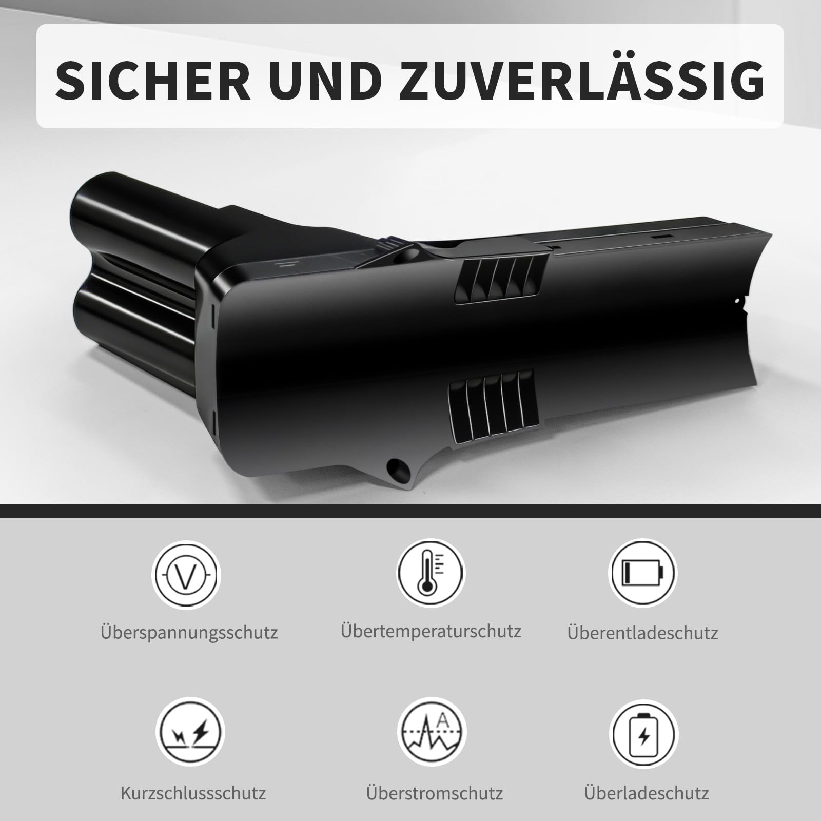 Ersatz Akku 25,2V 3000mAh für Philips Staubsauger – Kompatibel mit SpeedPro Max, Max Aqua/Stick Series, XC7042/01, XC8147, FC6822, FC6823, FC6904, FC6908, FC6822/01, XC8043/01, XC8045/01R1, etc