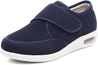Zapatos para Diabéticos para Mujer, Zapatillas De Deporte Ligeras Y Ajustables De Ancho Ancho para Edema, Pies Hinchados, Fascitis Plantar, Ortopédica (Color : Blue, Size : 36 EU)