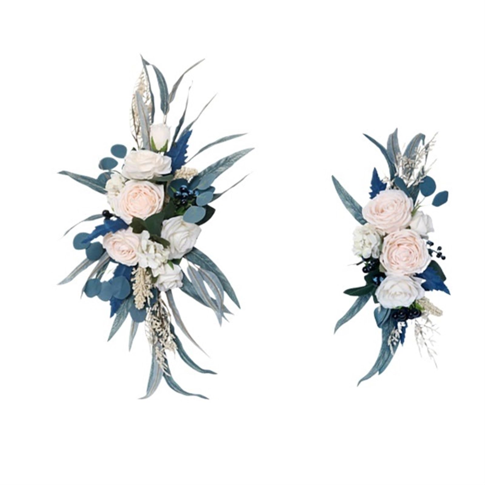 WJIAYAO Artificial Wedding Arch Flowers Kit Wedding Welcome Sign Flowers Artificial Arch Flower for Ceremony Reception Fall Winter Decoration(Color4)