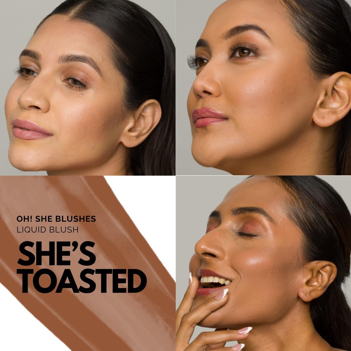 IRIS COSMETICS - Pincel de contorno líquido y difuminador, She's Toasted