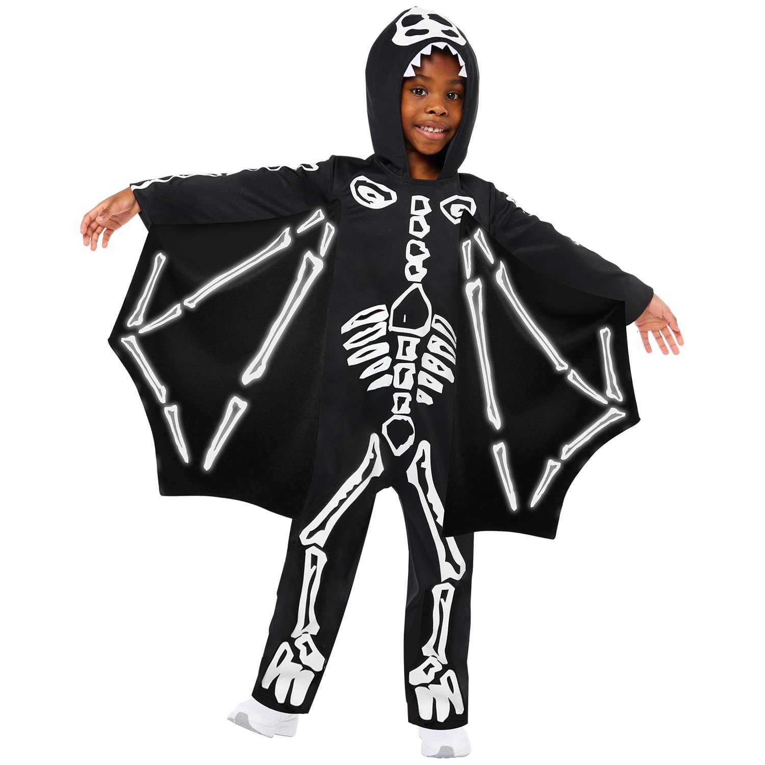 amscan - Boys Halloween Skeleton Pterodactyl Fancy Dress Costume Age: 3-12 Years