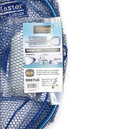 Stowmaster Ss67Lg Saltwater Series Precision Landing Net, Silver/Blue #TOP1